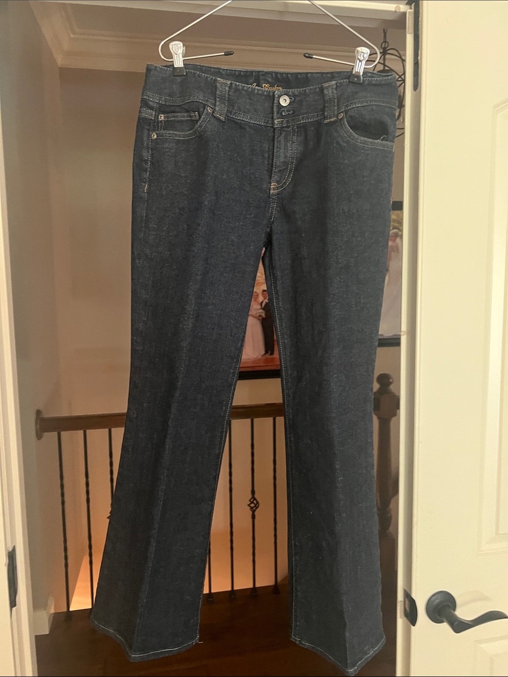 Ann Taylor Dark Indigo Flare Jeans